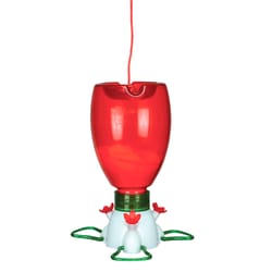 Songbird Essentials Hummingbird 10 oz Plastic Hummingbird Nectar Feeder 3 ports