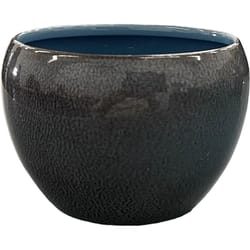 Robert Allen 3 in. D Steel Petite Braeburn Planter Stormy Sky