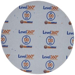 Full Circle Level 360 8.75 in. Aluminum Oxide Hook and Loop Sanding Disc 120 Grit Very Fine 5 pk