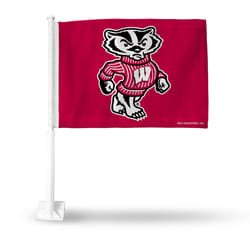 Rico Red Wisconsin Car Flag 6 pk