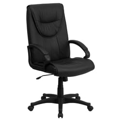 Flash Furniture Black Leather Office Chair