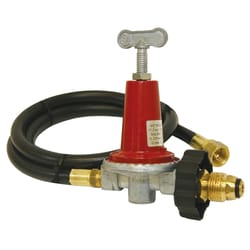 Bayou Classic Stainless Steel Gas Line Hose and Regulator 48 in. L X 8.5 in. W For Bayou Classic