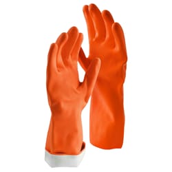 Libman Latex Cleaning Gloves L Orange 1 pk