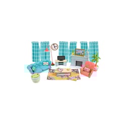 Sunny Days Honey Bee Acres Cozy Living Room Doll House Set Multicolored 28 pc