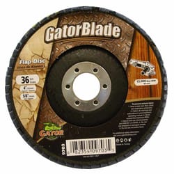 Gator 4 in. D X 5/8 in. Aluminum Oxide Flap Disc 36 Grit 1 pk