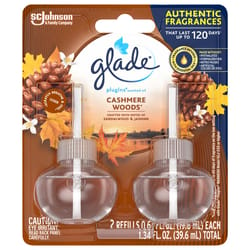 Glade Plug-Ins Cashmere Woods Scent Air Freshener Refill 1.34 oz Liquid