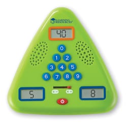 Learning Resources Minute Math Electronic Flash Card Green