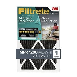 Filtrete Odor Reduction 20 in. W X 25 in. H X 1 in. D Carbon 11 MERV Pleated Air Filter 1 pk