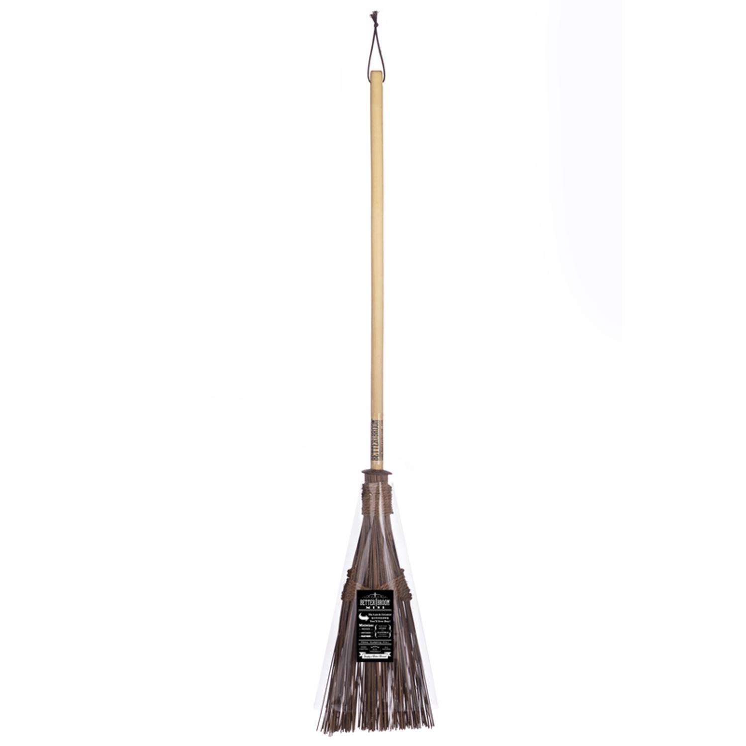 Better!Broom Mini Broom 39 in. Wood Gardening Broom Wood Handle Ace
