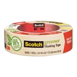 Scotch  1.41 in. W x 60.1 yd. L Tan  Medium Strength  Masking Tape  1 pk 