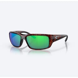 Costa Fantail Brown Tortoise Frame Green Lens Polarized Sunglasses