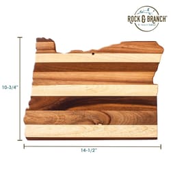 Totally Bamboo Rock & Branch 14.5 in. L X 10.75 in. W X 0.6 in. Bamboo Cutting Board & Serve Tray