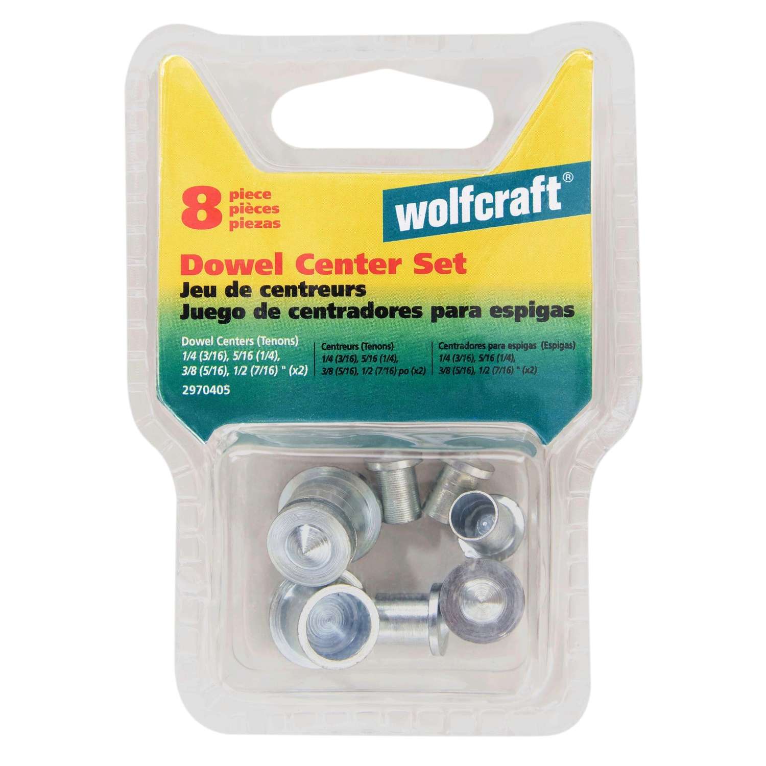 Wolfcraft Metal Dowel Center Set Silver 8 pc Ace Hardware