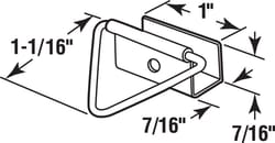 Prime-Line Silver Aluminum Window Latch 7/16 in. W x 1 in. L 4 pk