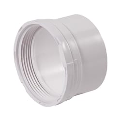 NDS Schedule 35 3 in. Hub each X 3 in. D FPT PVC Pipe Adapter