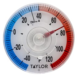 Taylor Outdoor Thermometer With Sunflower Inset,6-In.