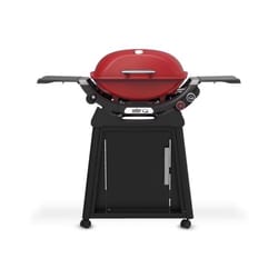 Weber Q 2800N+ w/Cart 1500391 2 Burner Liquid Propane Grill Flame Red