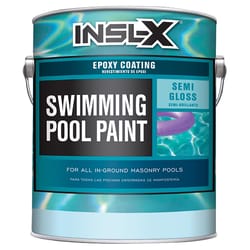 Insl-X Indoor and Outdoor Semi-Gloss White Epoxy Swimming Pool Paint 2 gal