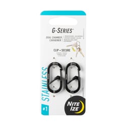 Nite Ize G-Series Stainless Steel Black Carabiner