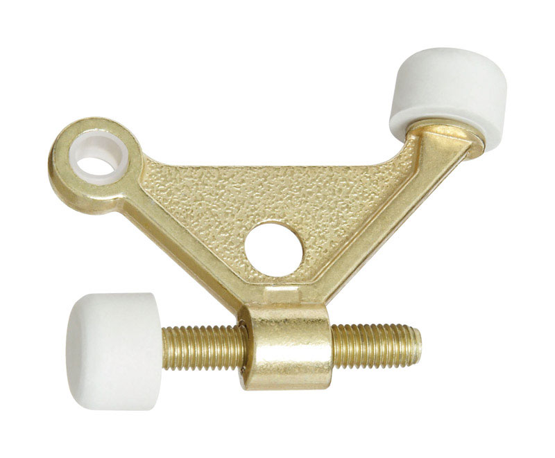 Photos - Other Hand Tools National Hardware Zinc w/Rubber Tip Brass Gold Hinge Pin Door Stop Mounts 