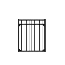Fortress Building Products A2 4.5 ft. H X 4 ft. L Powder Coated Black Aluminum Fence Gate