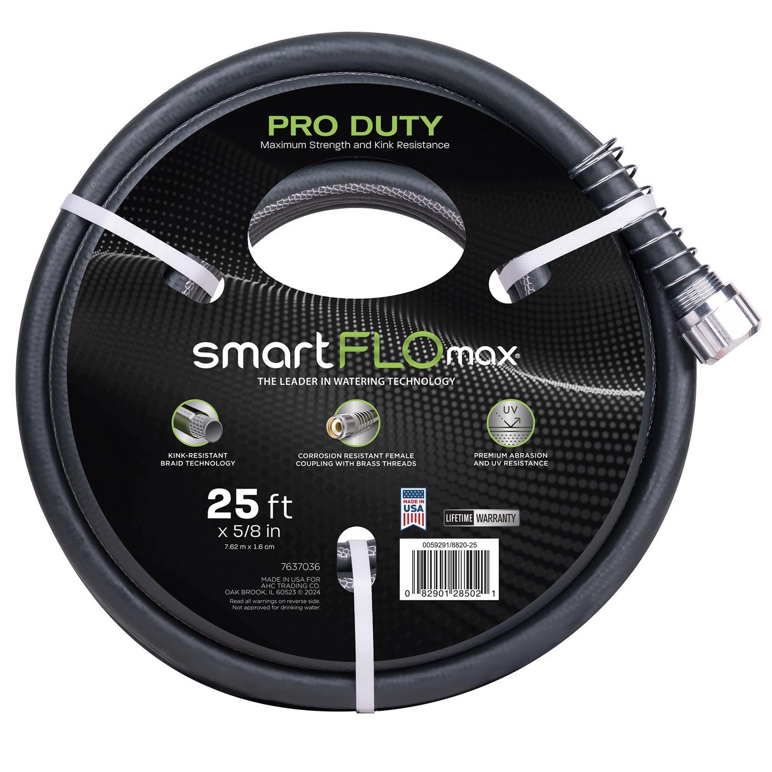 Ace SmartFLO 5/8 in. D X 25 ft. L Premium Grade Garden Hose Black