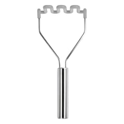 Tovolo Oyster Gray Silicone/Stainless Steel Potato Masher