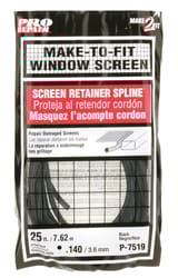 Prime-Line 0.14 in. D X 300 in. L Screen Spline Prime-Line 0.14 in. D X 300 in. L Screen Spline