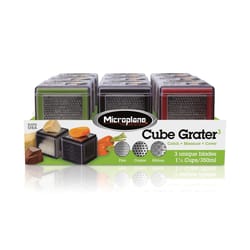 Microplane Assorted Colors Plastic/Stainless Steel Cube Grater