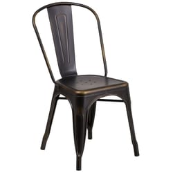 Flash Furniture Copper Steel Frame Bistro Chair