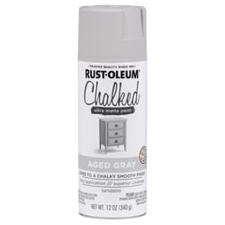 Rust-Oleum Chalked Ultra Matte Aged Gray Oil-Based Acrylic Sprayable Chalk Paint 12 oz
