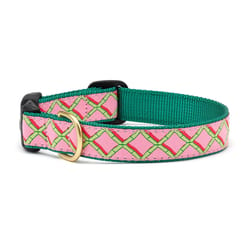 Up Country Pink Coral Gables Nylon Dog Collar Medium