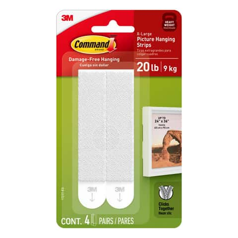 3M Command White Assorted Picture Hanging Strips 4 lb 24 pk - Ace Hardware