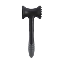 HIC Kitchen Black Carbon Steel Meat Tenderizer