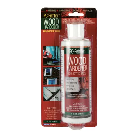 PC Products PC-Woody Wood Repair Epoxy Paste, Two-Part 6 oz. and 8 oz. PC-Petrifier Wood Hardener, Off White