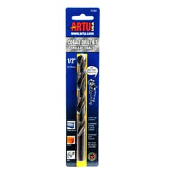ARTU 1/2 in. X 6-1/16 in. L Cobalt Drill Bit Straight Shank 1 pc