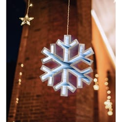 Celebrations LED Multi Snowflake Animated Decor 15.75 in.