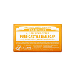 Dr. Bronner's Organic Orange Citrus Scent Pure-Castile Bar Soap 5 oz