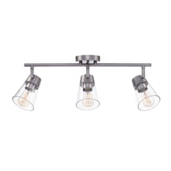 Globe Electric Clive Pewter Silver 3 lights LED Track Light Kit