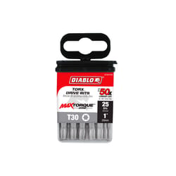 Diablo Torx #30 X 1 in. L Driver Bit Black Oxide 5 pk