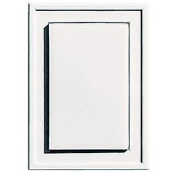 Builders Edge 6 in. H X 1 in. L Prefinished White Vinyl Mounting Block