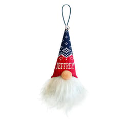 Christmas Gnome Multicolored Jeffrey Ornament 5.5 in.