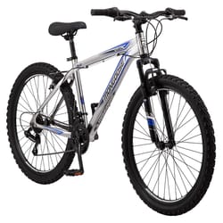 Mongoose Men 26 in. D Full Suspension Mountain Bicycle Silver