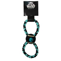 Buckle-Down Star Wars Black/Blue Nylon Death Star Tennis Ball Tug Toys 1 pk