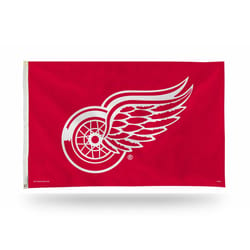 Rico Detroit Red Wings Flag 0.125 in. H X 3 ft. W X 5 ft. L