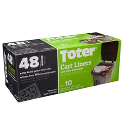 Toter 48 gal Cart Liner Quick Tie 10 pk