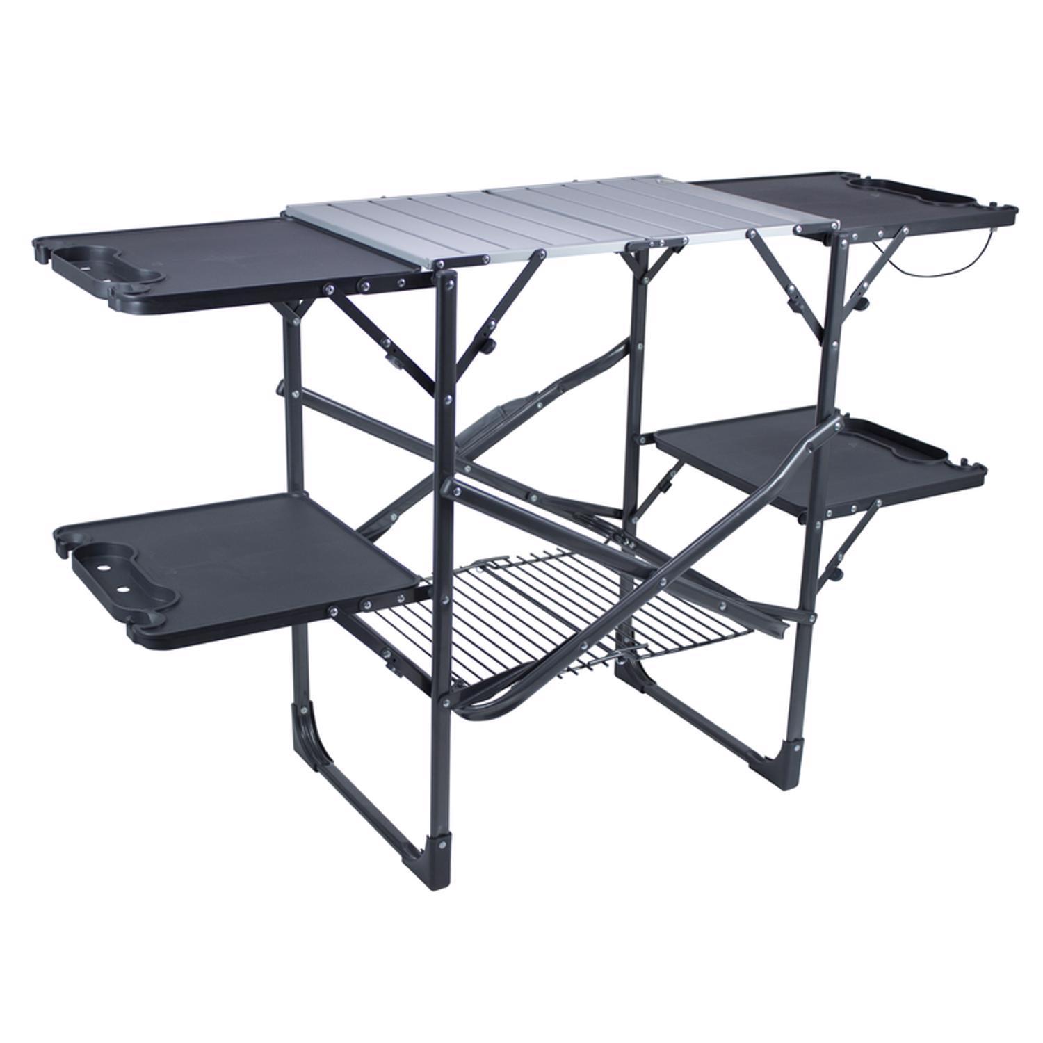 GCI Outdoor Slim-Fold Cook Station Black Camp Table 32.3 in. H X 20.9 in. W X 52 in. L 1 pk Sansujyuku sansujyuku.com