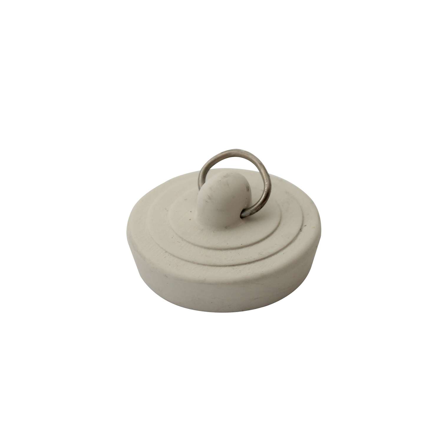 1-5/8 in. Rubber Drain Stopper in White (1 per Card) - Danco