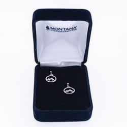 Montana Silversmiths Women's Mountain Majesty Charm Silver Earrings Water Resistant