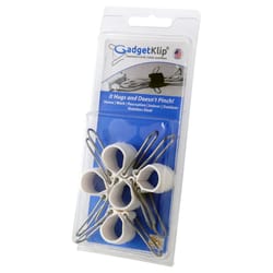 GadgetKlip 1.75 in. D X 1.5 in. L White Plastic Cable Management Clip